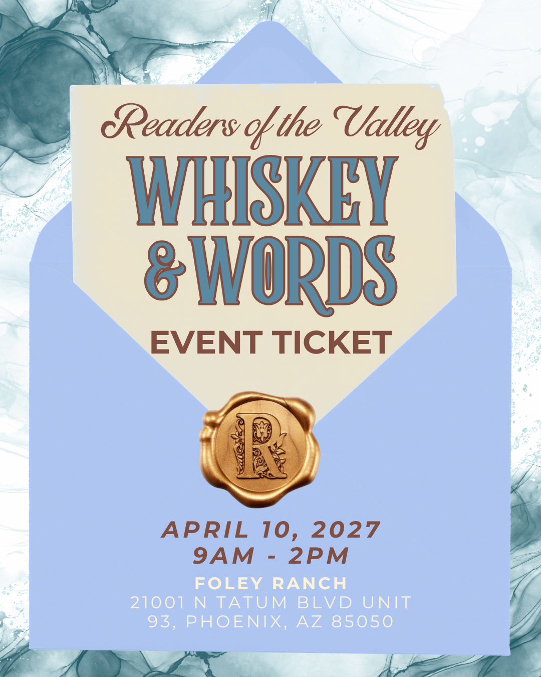 Whiskey & Words 2027 Event Ticket